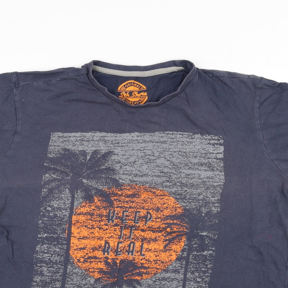 original 5th shore Mens Blue    T-Shirt Size L