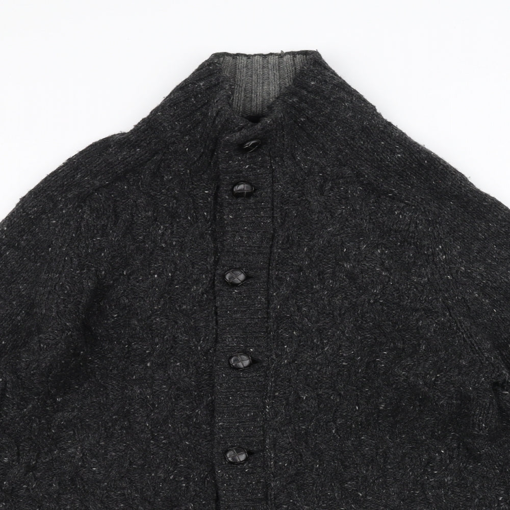 Marks and Spencer Mens Black  Knit Jacket Coatigan Size M
