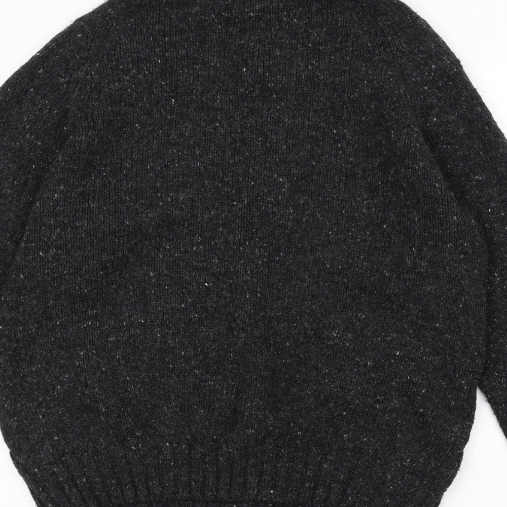 Marks and Spencer Mens Black  Knit Jacket Coatigan Size M