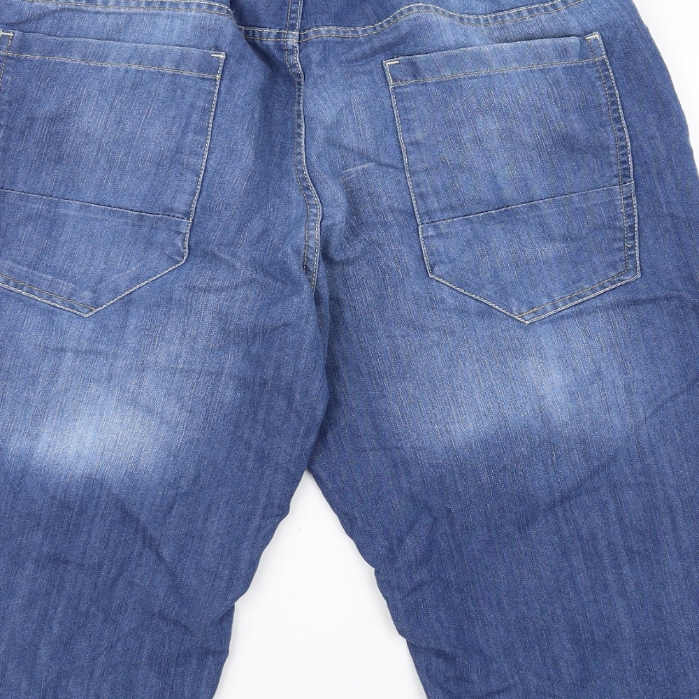 F&F Mens Blue   Chino Shorts Size 38