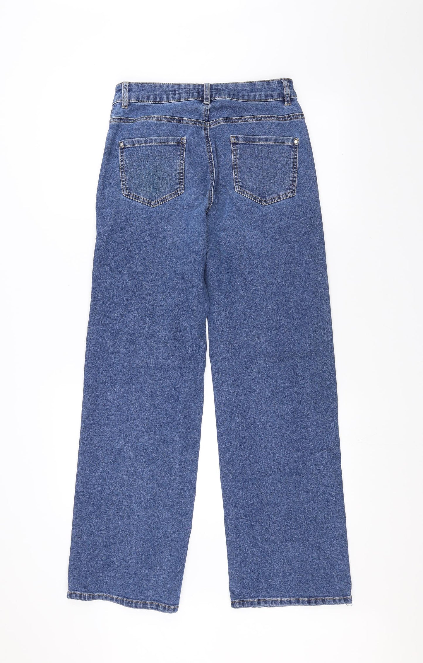 TU Womens Blue  Denim Straight Jeans Size 8 L28 in