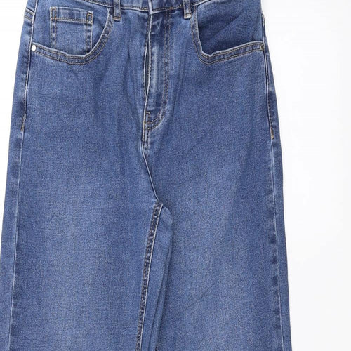 TU Womens Blue  Denim Straight Jeans Size 8 L28 in