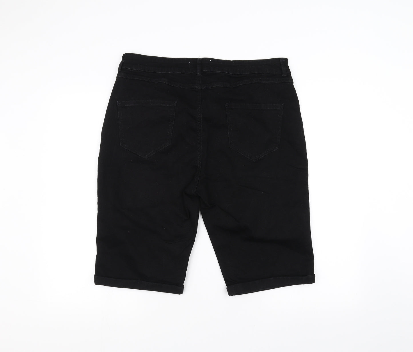 Dorothy Perkins Womens Black   Chino Shorts Size 16