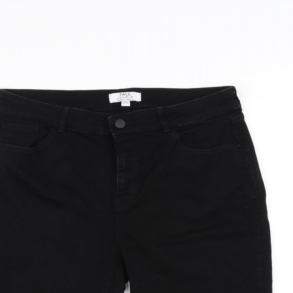 Dorothy Perkins Womens Black   Chino Shorts Size 16
