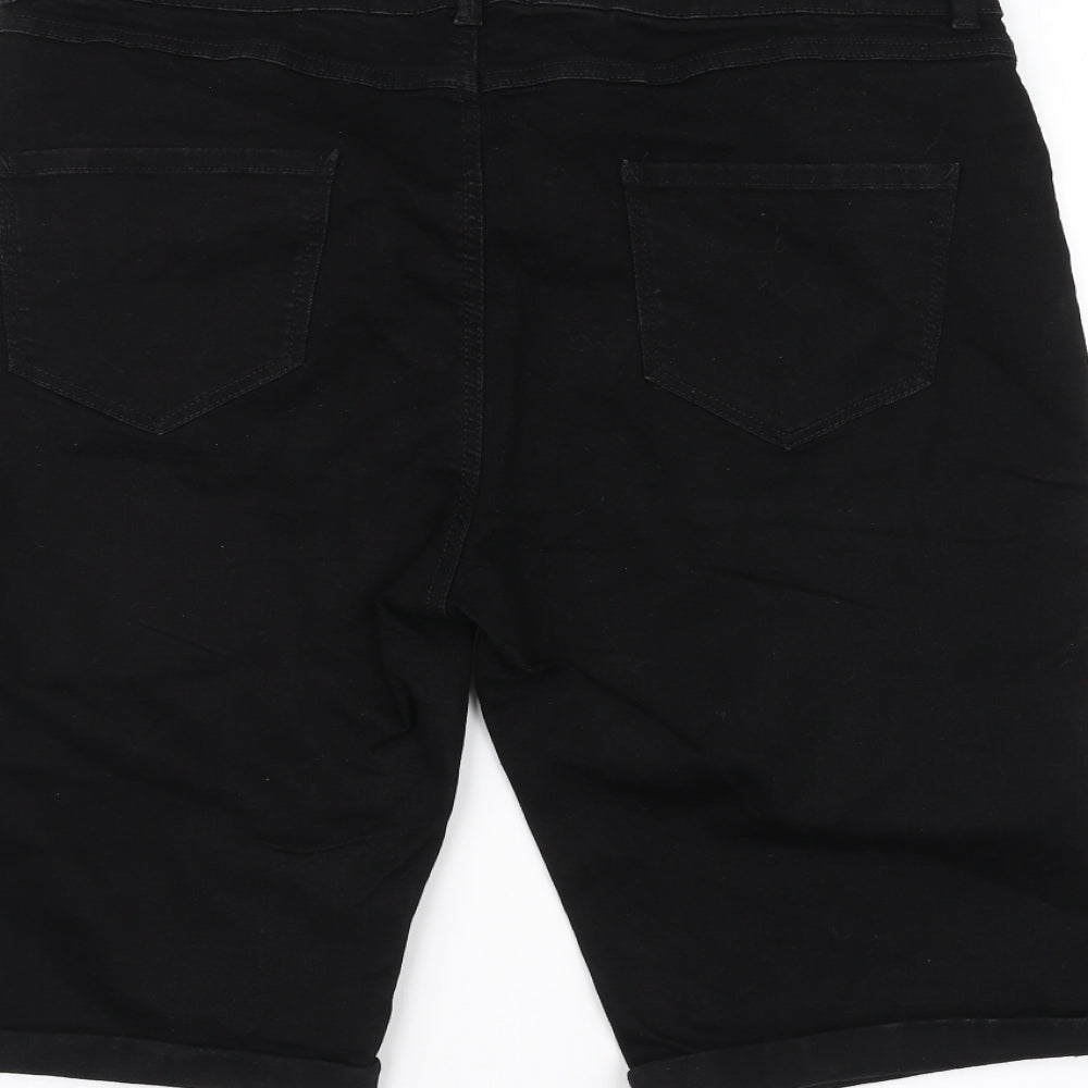 Dorothy Perkins Womens Black   Chino Shorts Size 16