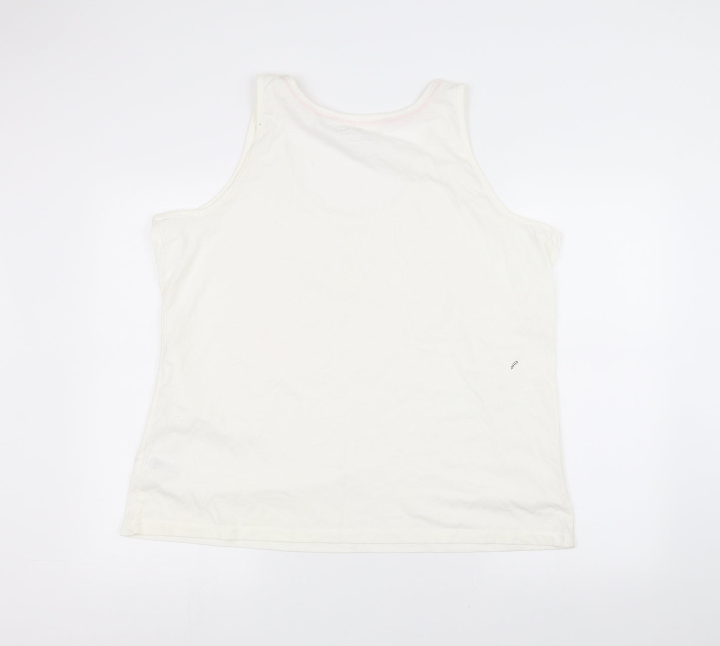 Preworn Womens White   Basic Tank Size 20