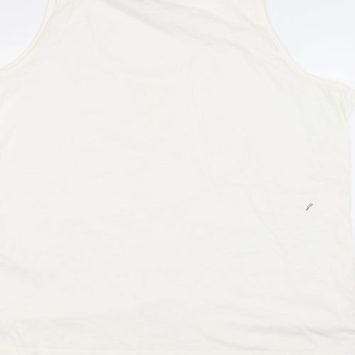 Preworn Womens White   Basic Tank Size 20
