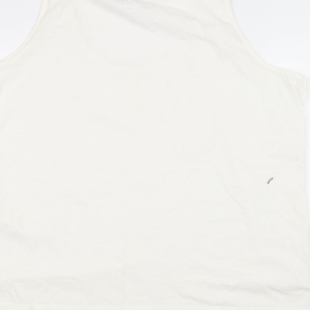Preworn Womens White   Basic Tank Size 20