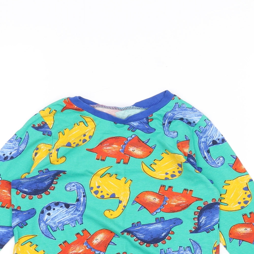 Gap Boys Green   Basic T-Shirt Size 3-4 Years  - Dinosaur Print