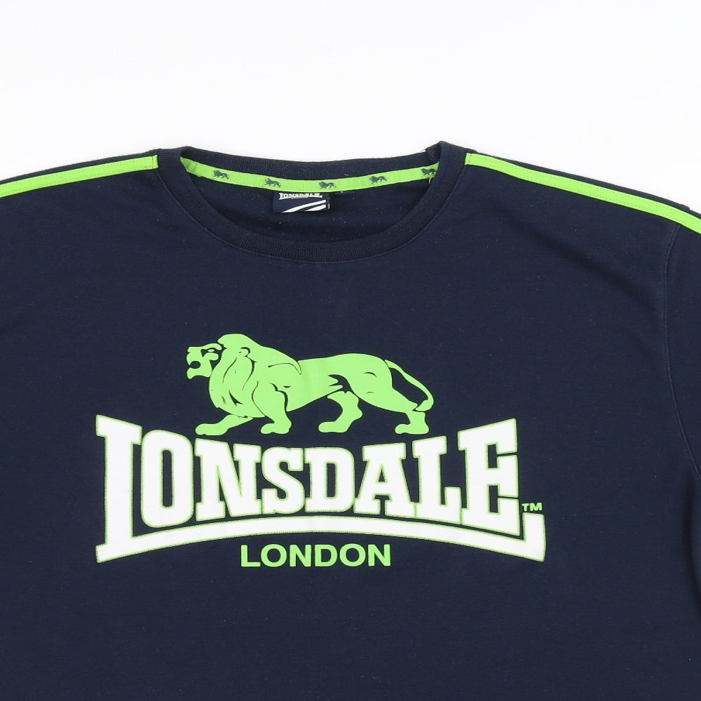 Lonsdale Mens Blue    T-Shirt Size L