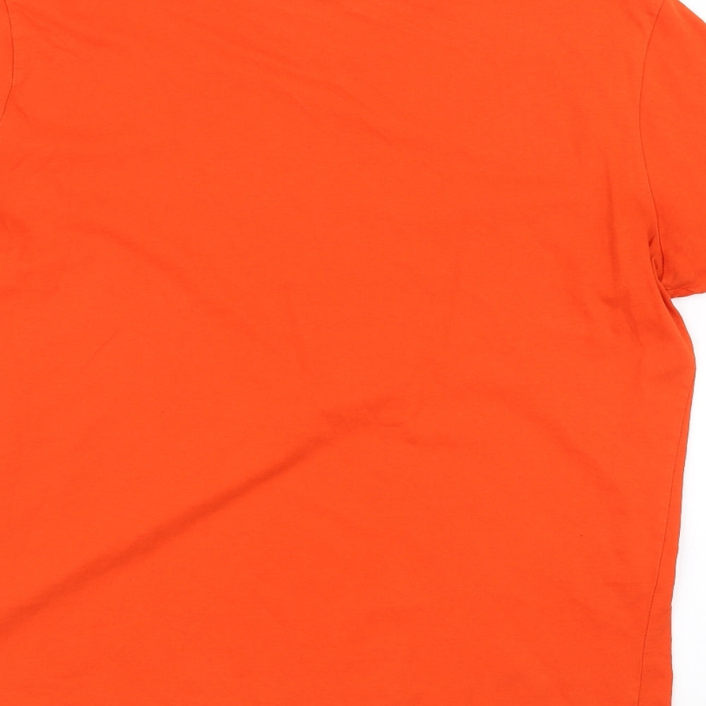 PUMA Mens Orange    T-Shirt Size L