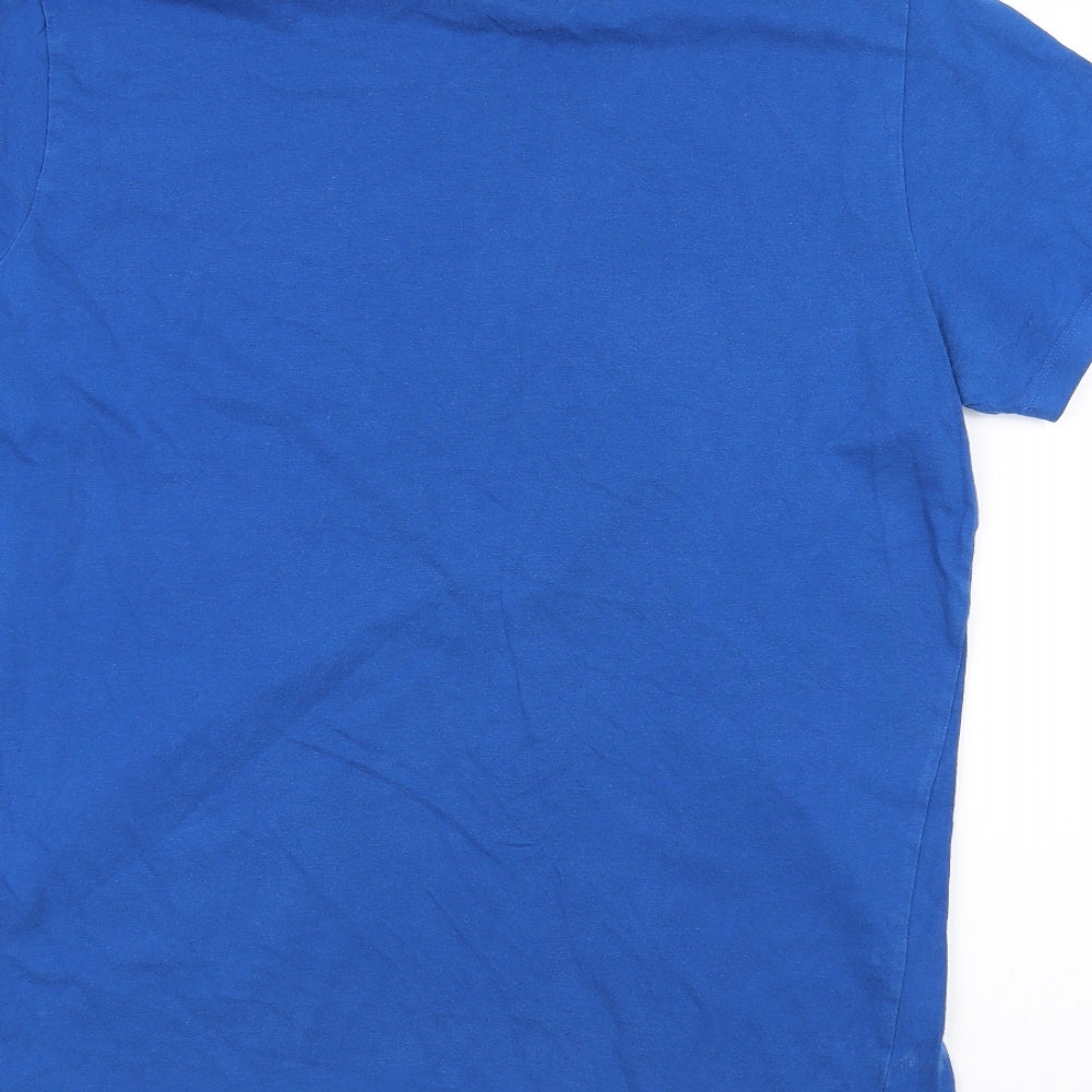 JACK & JONES Mens Blue    T-Shirt Size L