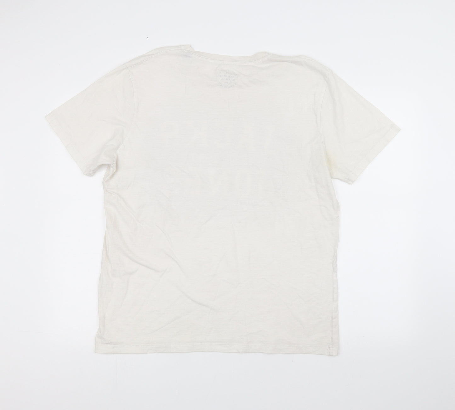 JACK & JONES Mens White    T-Shirt Size XL
