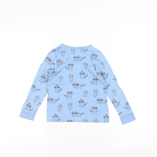 George Boys Blue   Basic T-Shirt Size 3-4 Years  - Raccoon