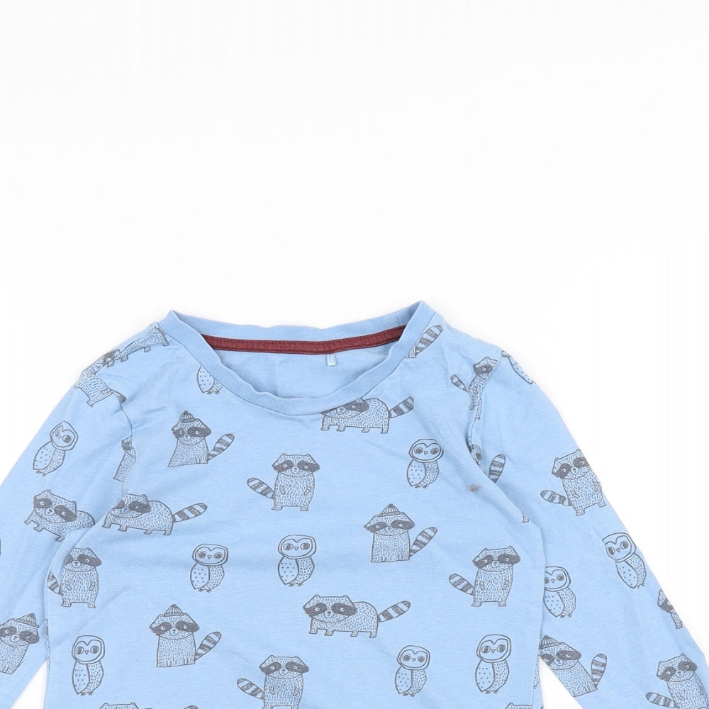 George Boys Blue   Basic T-Shirt Size 3-4 Years  - Raccoon