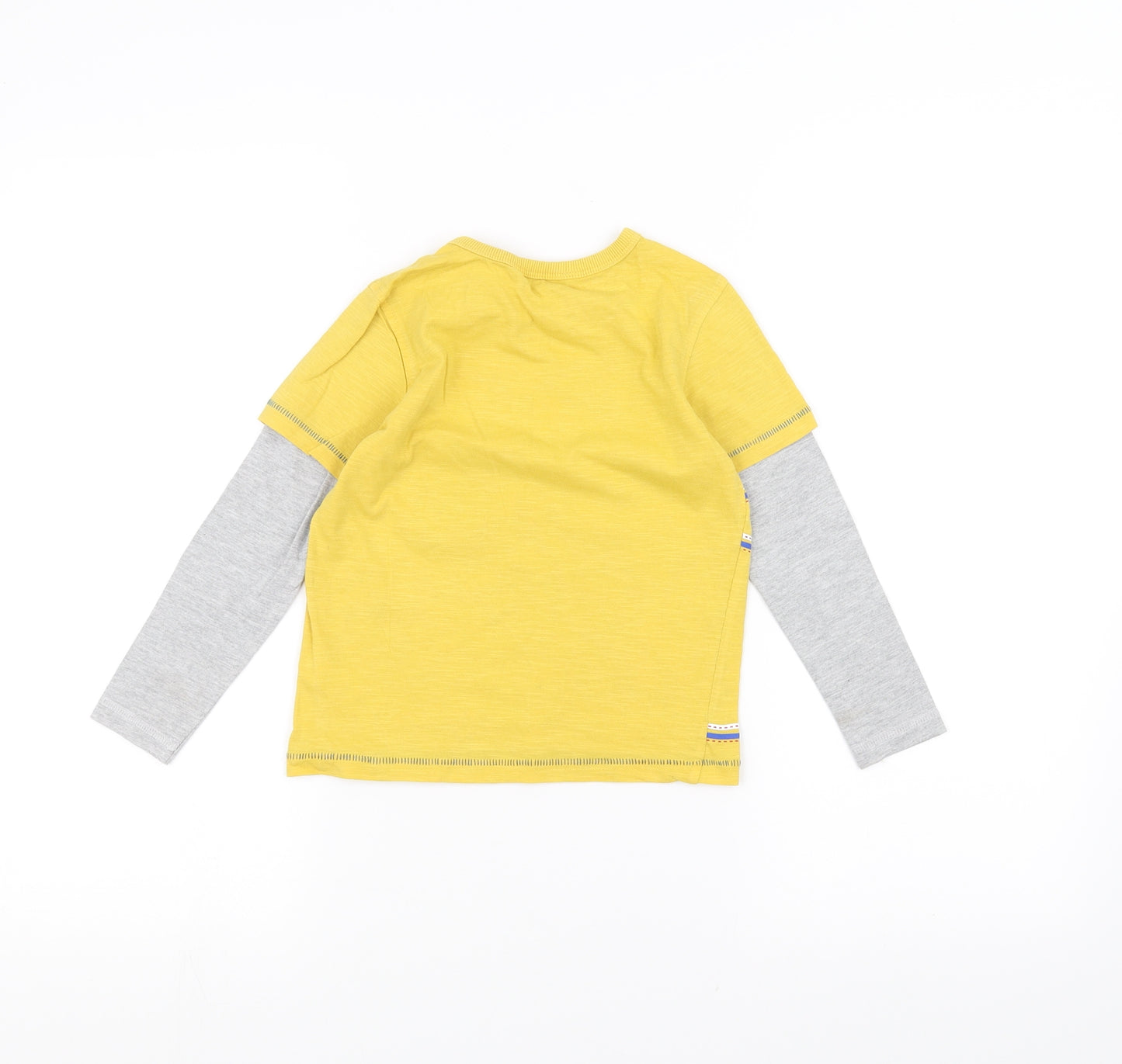 George Boys Yellow   Basic T-Shirt Size 3-4 Years  - Diggers