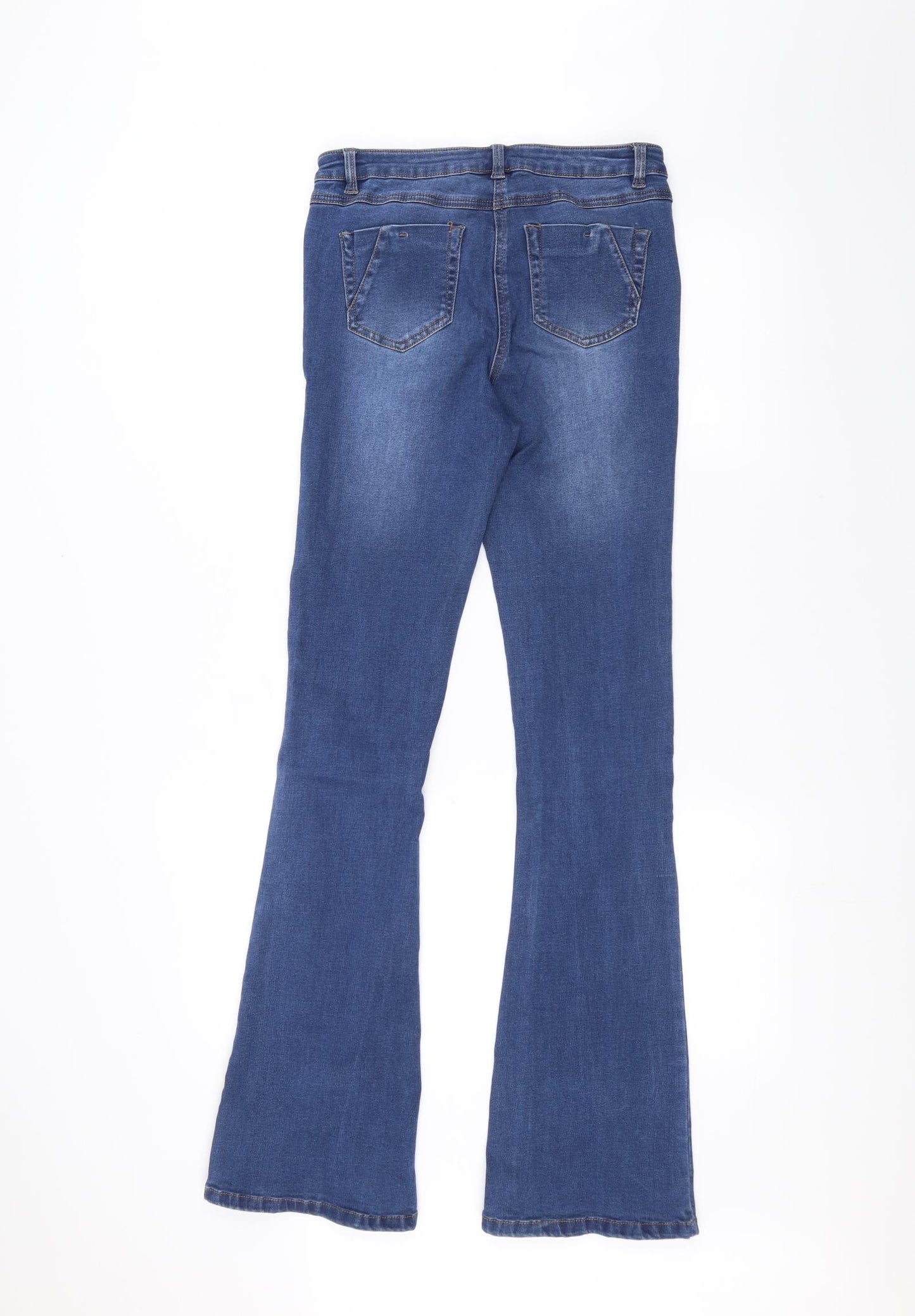 TU Womens Blue  Denim Bootcut Jeans Size 10 L30 in
