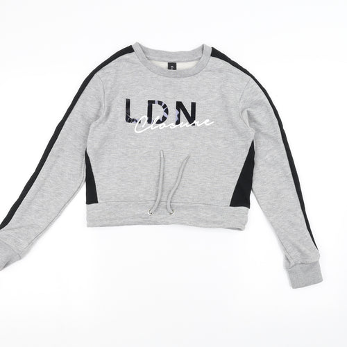 closure Boys Grey   Pullover Jumper Size 12-13 Years