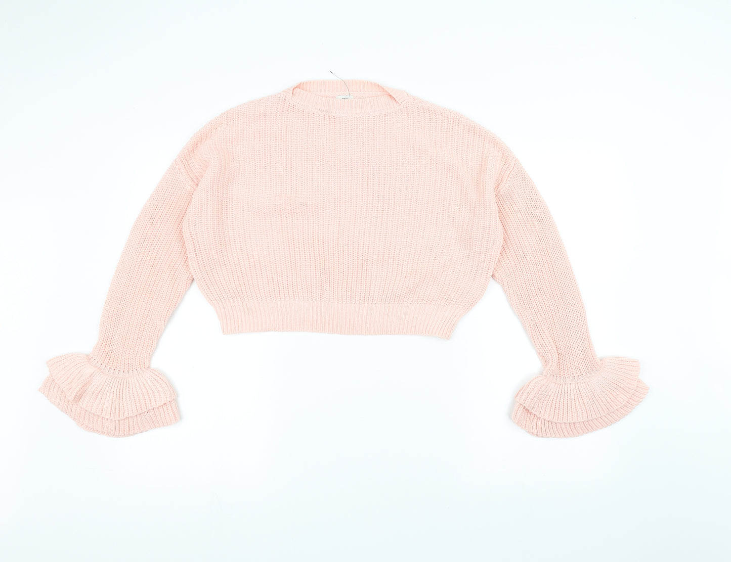 River Island Girls Pink  Knit Pullover Jumper Size 11-12 Years