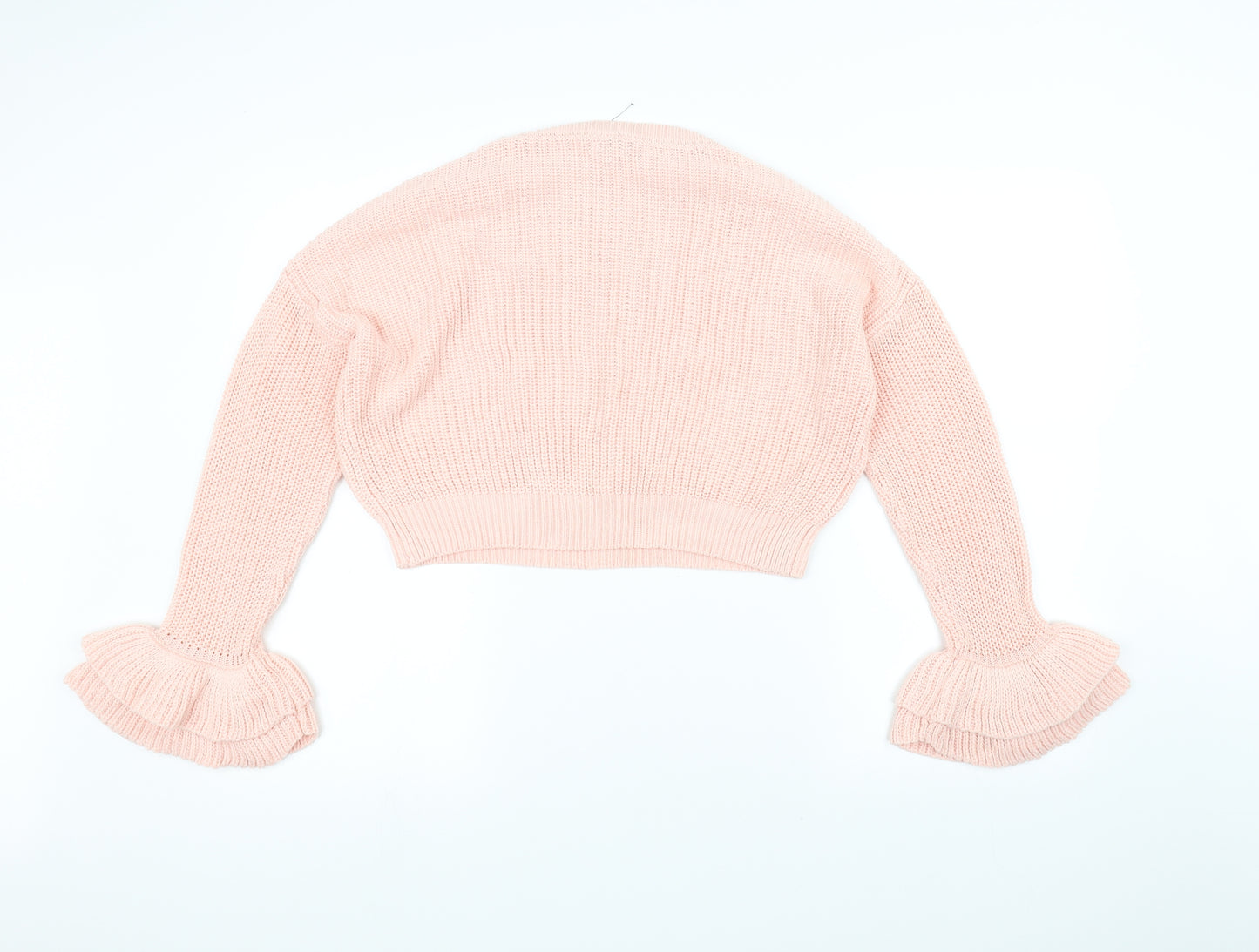 River Island Girls Pink  Knit Pullover Jumper Size 11-12 Years
