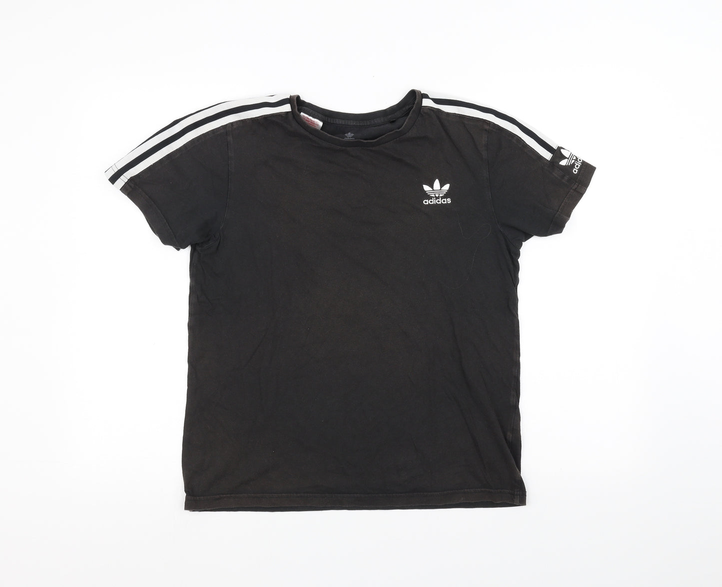 adidas Girls Black   Basic T-Shirt Size 13-14 Years