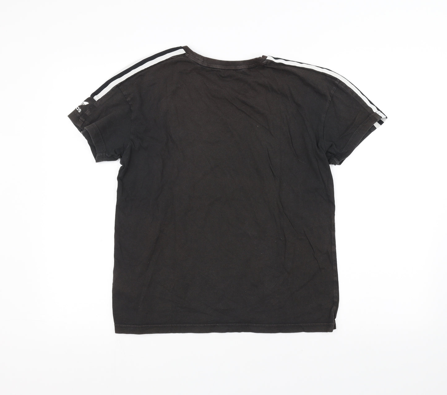 adidas Girls Black   Basic T-Shirt Size 13-14 Years