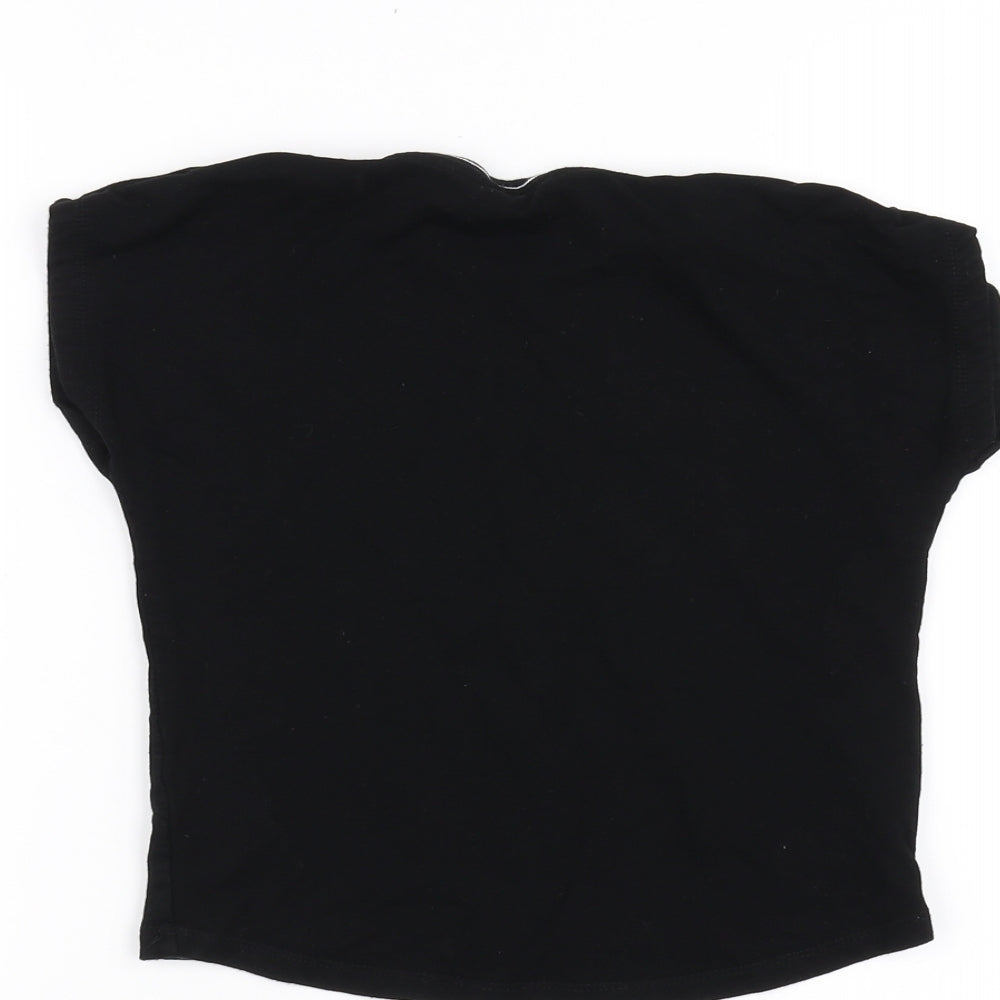 River Island Girls Black   Basic T-Shirt Size 4-5 Years