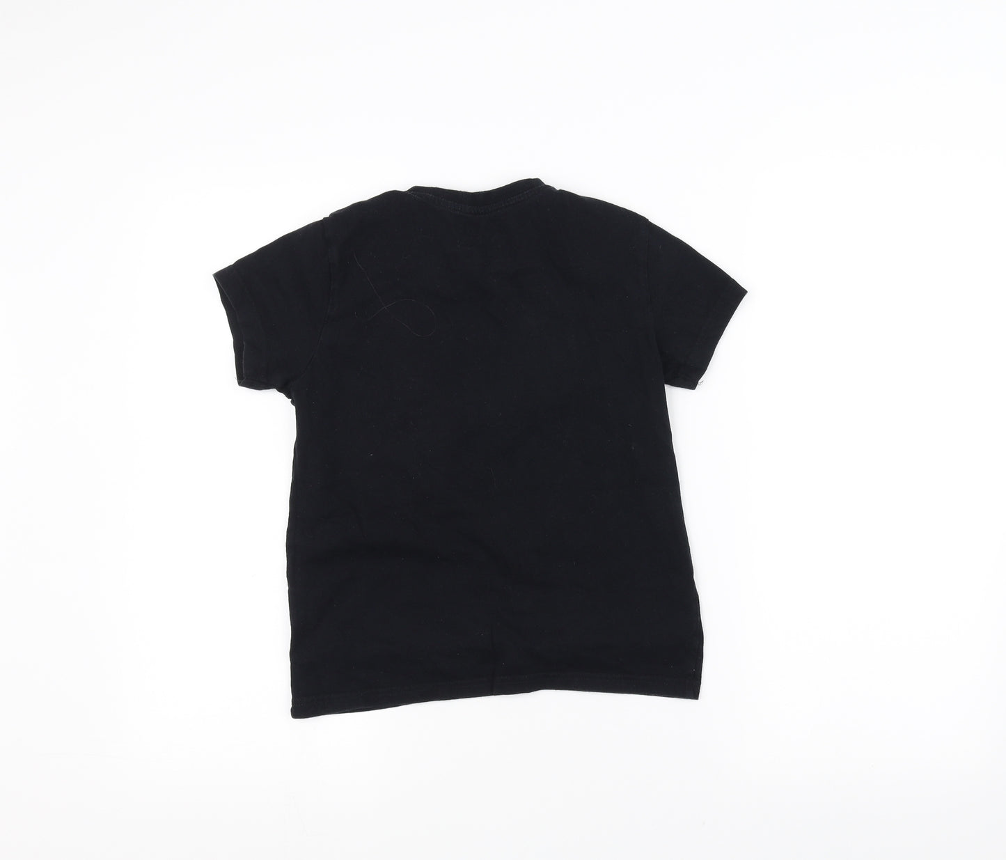 Rebel Girls Black   Basic T-Shirt Size 9-10 Years