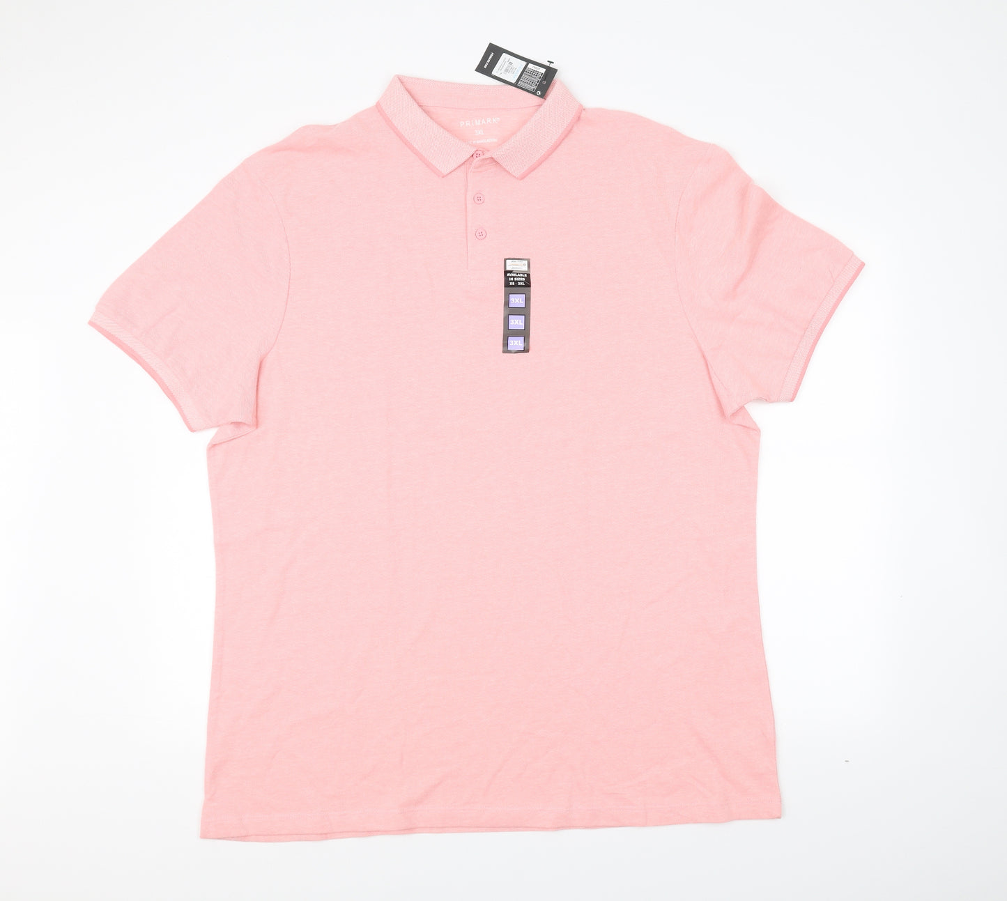 Primark Mens Pink    Polo Size 3XL
