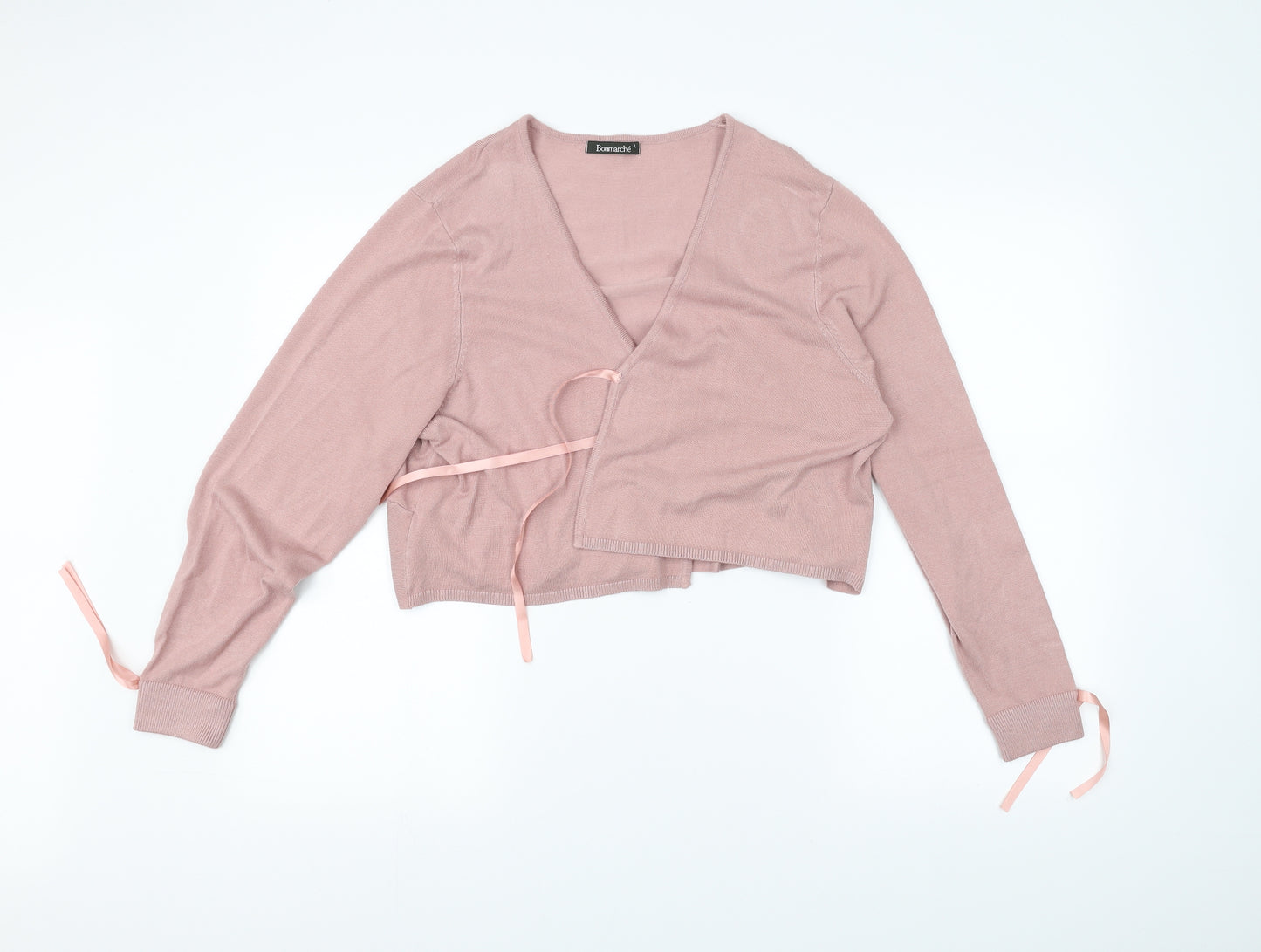 Bonmarché Womens Pink   Cardigan Jumper Size L