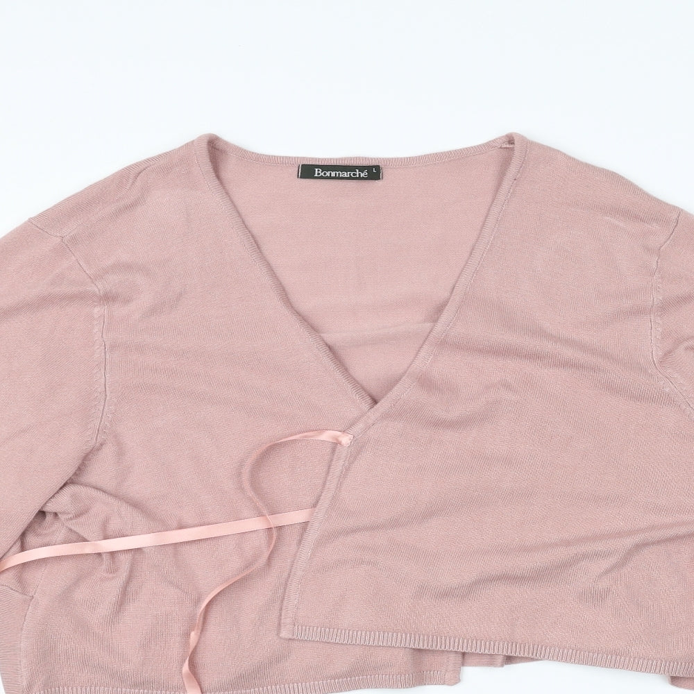 Bonmarché Womens Pink   Cardigan Jumper Size L