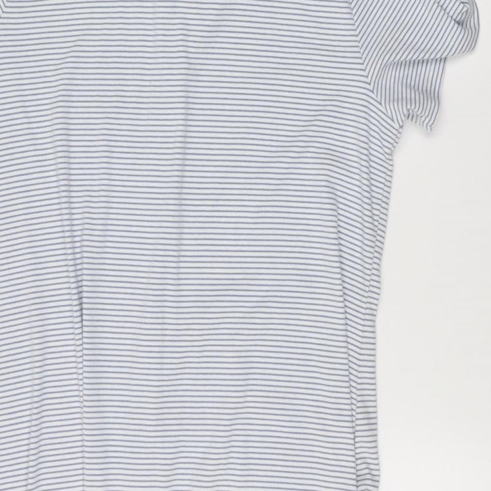Primark Womens White Striped  Basic Button-Up Size 18