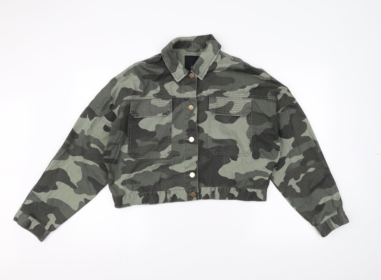 River Island Womens Green Camouflage  Jacket  Size 12