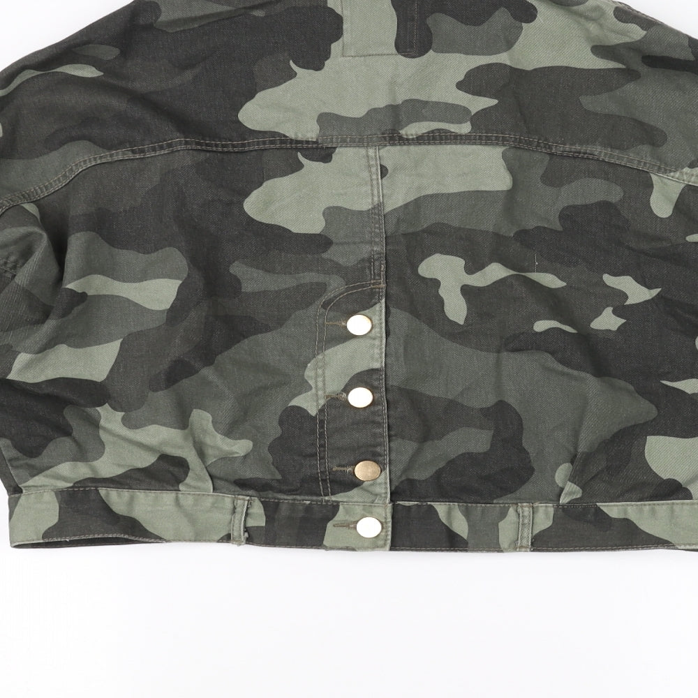 River Island Womens Green Camouflage  Jacket  Size 12