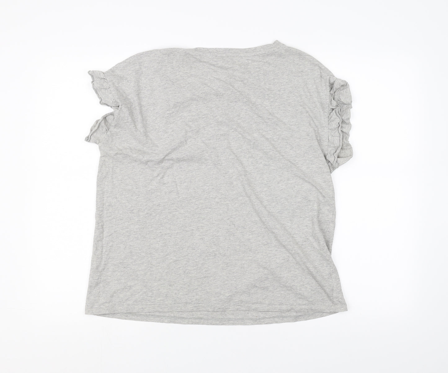 River Island Womens Grey   Basic T-Shirt Size 12
