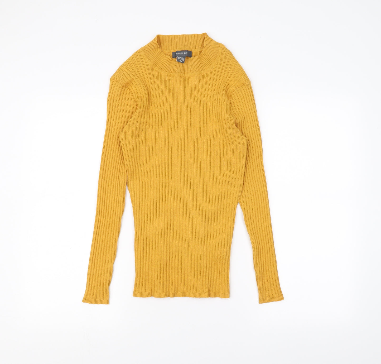 Primark Womens Yellow   Basic T-Shirt Size L