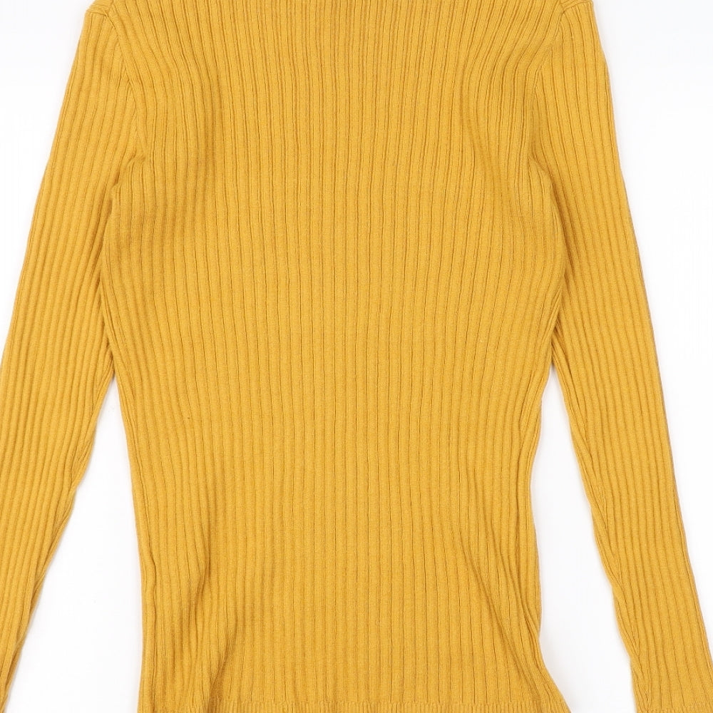 Primark Womens Yellow   Basic T-Shirt Size L