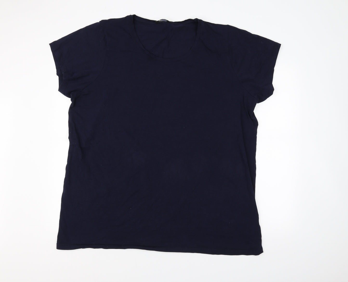 Yours Womens Blue   Basic T-Shirt Size 26