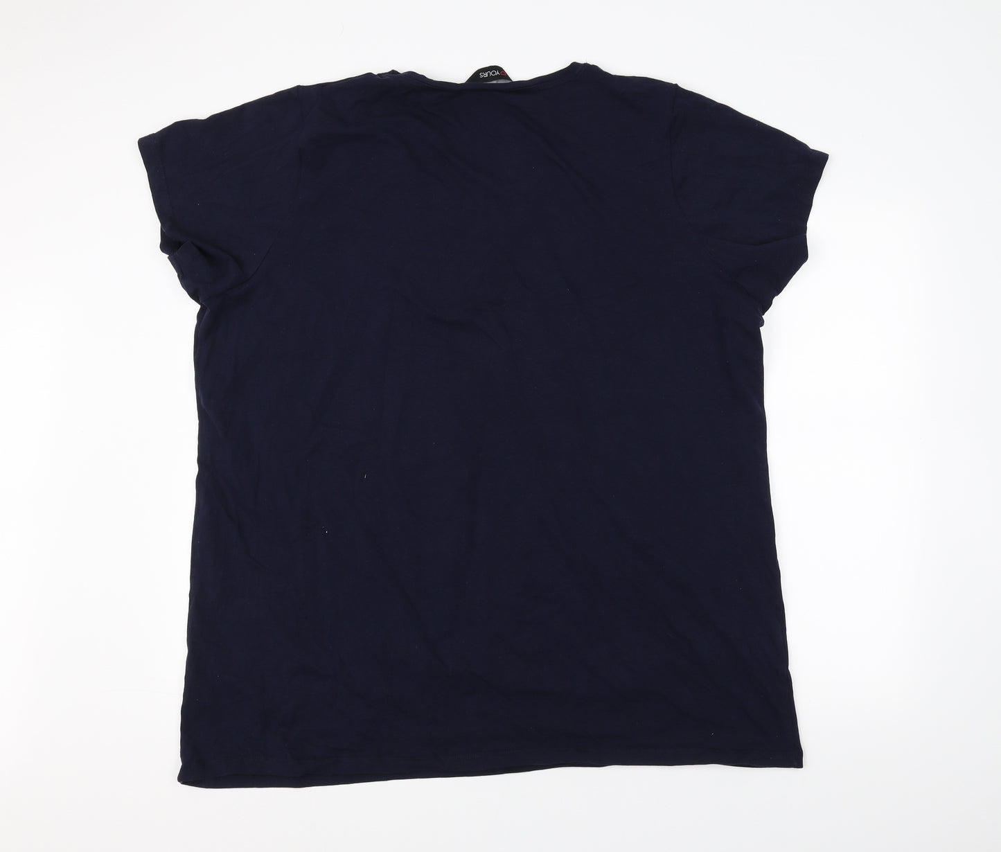 Yours Womens Blue   Basic T-Shirt Size 26