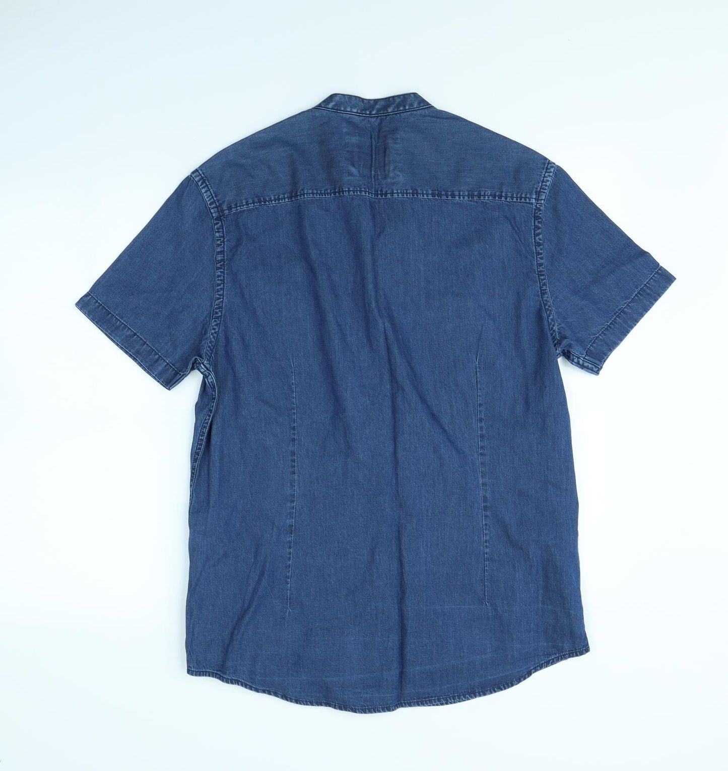Burton Mens Blue    Dress Shirt Size L