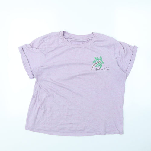 George Womens Purple   Cropped T-Shirt Size 16