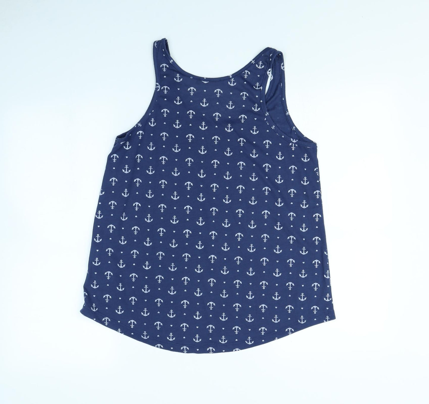 Atmosphere Womens Blue   Basic Tank Size 12  - Sail Boats