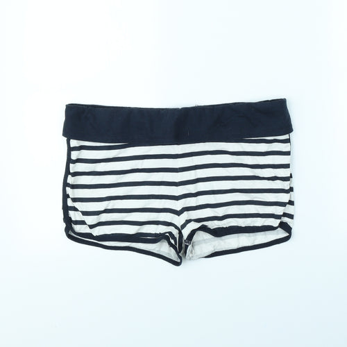 Atmosphere Womens Blue Striped  Hot Pants Shorts Size 14