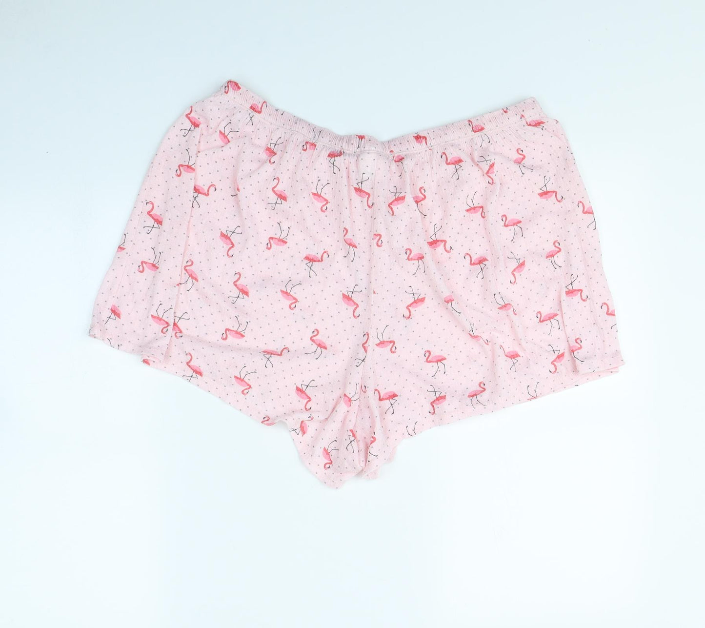 Croft & Barrow Womens Pink Animal Print  Bermuda Shorts Size L - Flamingo