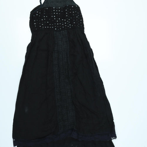 Preworn Womens Black   Fit & Flare  Size 8