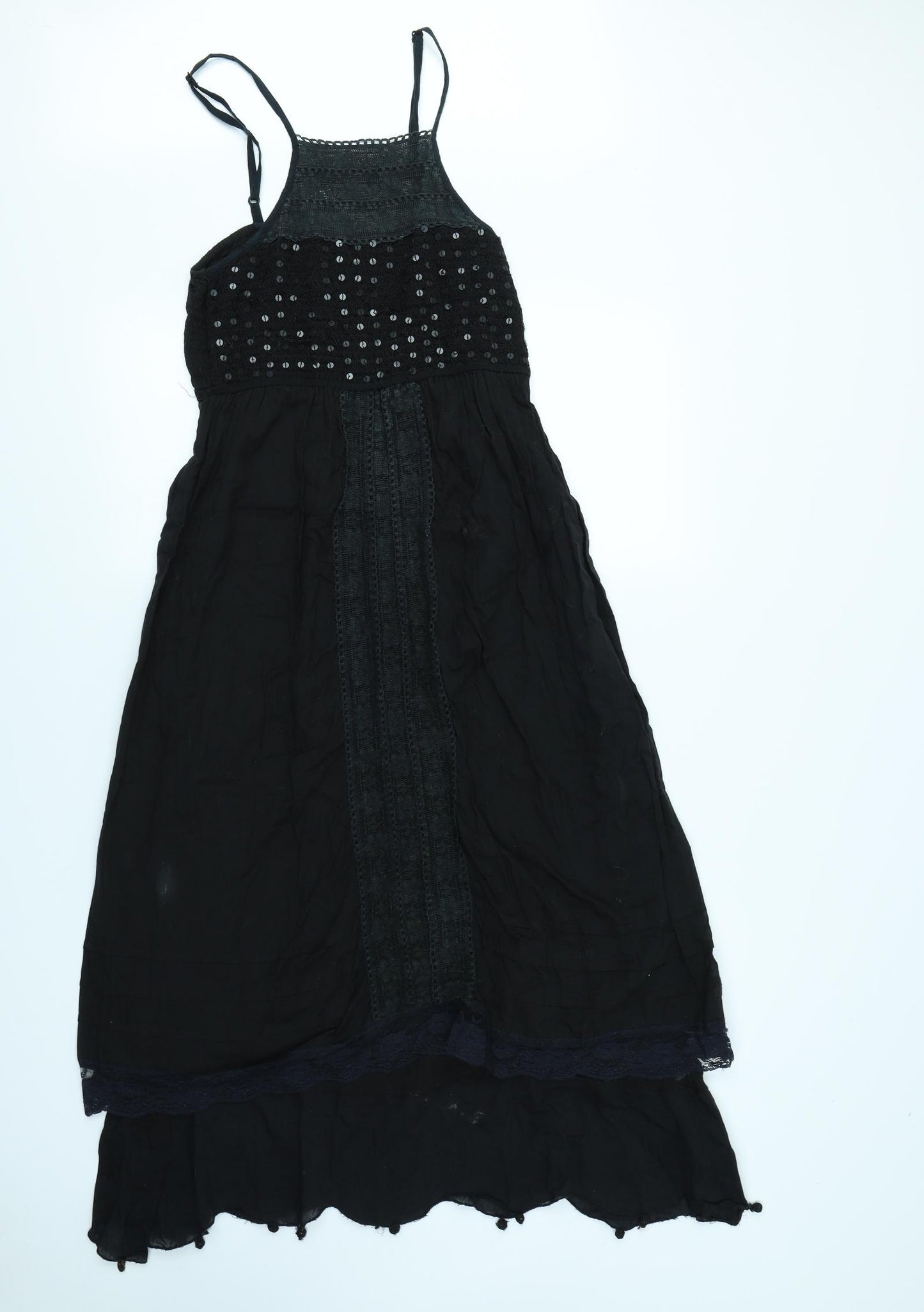 Preworn Womens Black   Fit & Flare  Size 8