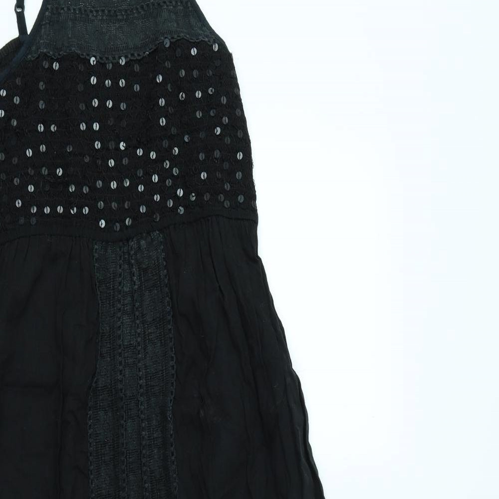 Preworn Womens Black   Fit & Flare  Size 8