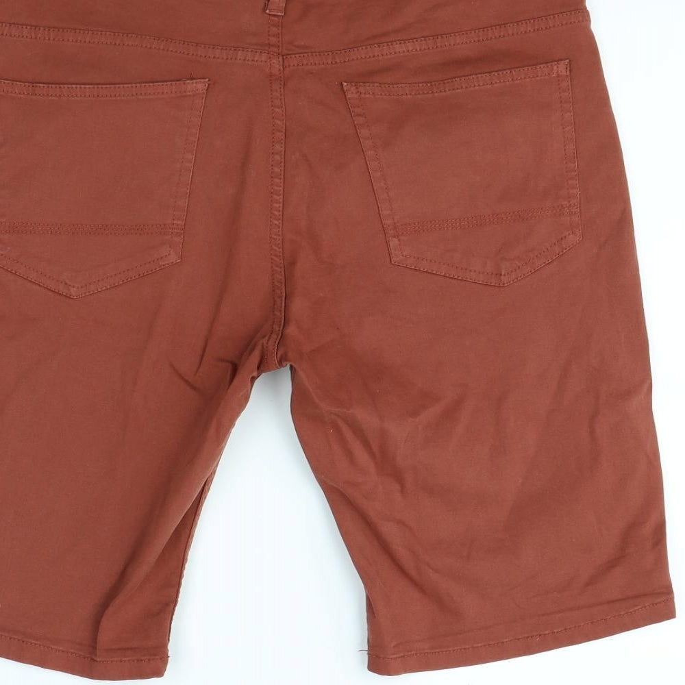Denim & Co. Mens Brown   Chino Shorts Size 36 in