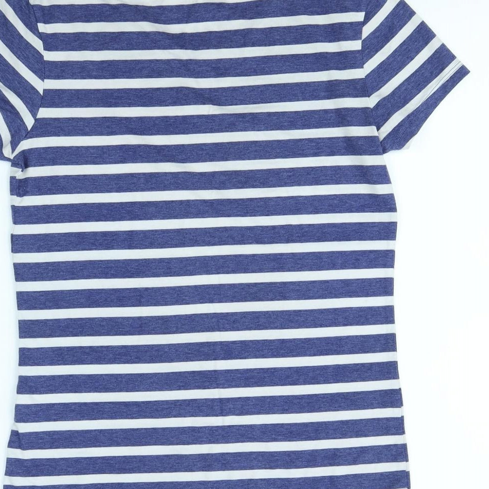 Atmosphere Womens Blue Striped  Basic T-Shirt Size 12