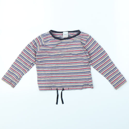 NEXT Girls Blue Striped  Basic T-Shirt Size 4 Years